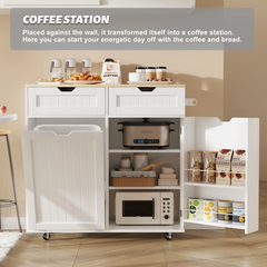 SNYNUXX Kitchen Island with Drop Leaf, Rolling Mobile Island Cart with Drawer, Wooden Countertop and Lockable Casters, Black-35.43"x23.62"x35.43"