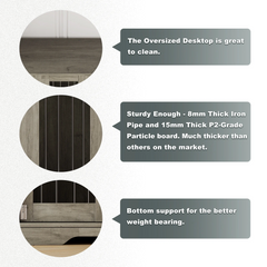 SNYNUXX Dog Crate Furniture with Pegboard, Storage Cabinet and Hidden Sliding Doors, Indoor Furniture-Style Wooden Puppy Dog Kennel for Medium Small Dogs, Gray