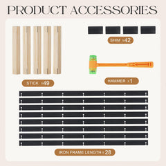 Wooden Wine Rack Countertop- Stylish Wine Racks for Cabinets, Perfect for Organizing and Displaying Your Wine Collection, Durable & Space-Saving Wine Storage Solution(16 Bottles)