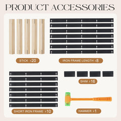 Wooden Wine Rack Countertop- Stylish Wine Racks for Cabinets, Perfect for Organizing and Displaying Your Wine Collection, Durable & Space-Saving Wine Storage Solution(16 Bottles)