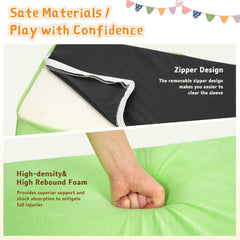 Large 8-Piece Foam Climbing Blocks for Toddlers, Soft Play Climbing Toys with Non-Slip Bottom, Baby Climbing Blocks Boost Motor Skills & Coordination,Indoor Play Gym Set for Climbing & Crawling