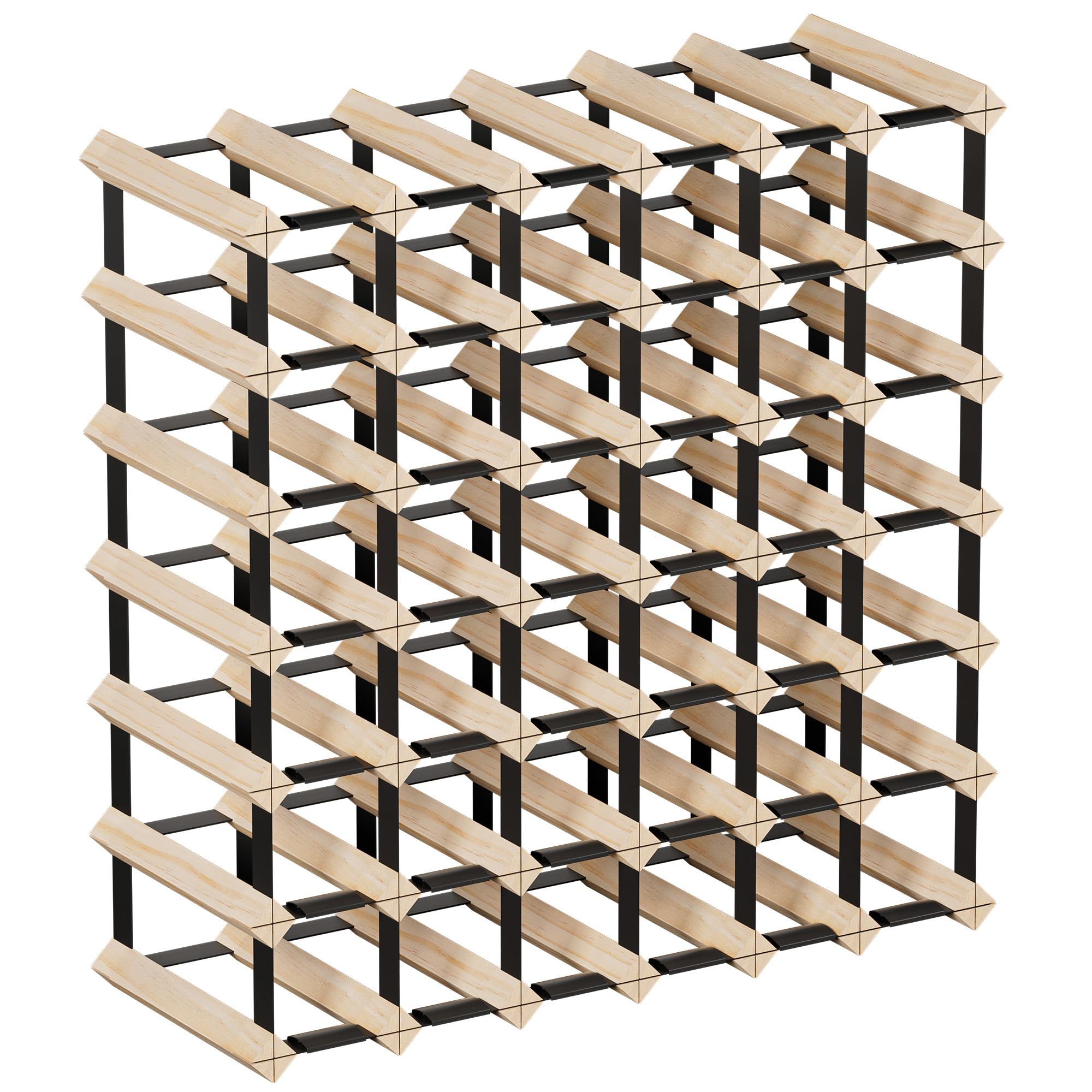 Wooden Wine Rack Countertop- Stylish Wine Racks for Cabinets, Perfect for Organizing and Displaying Your Wine Collection, Durable & Space-Saving Wine Storage Solution(16 Bottles)